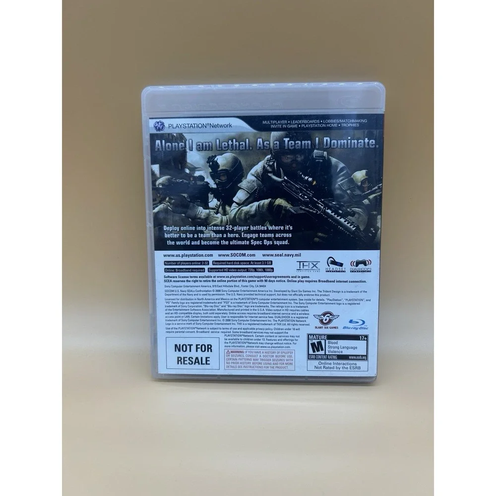 SOCOM U.S. Navy SEALs Confrontation PS3 Complete CIB Tested PlayStation 3